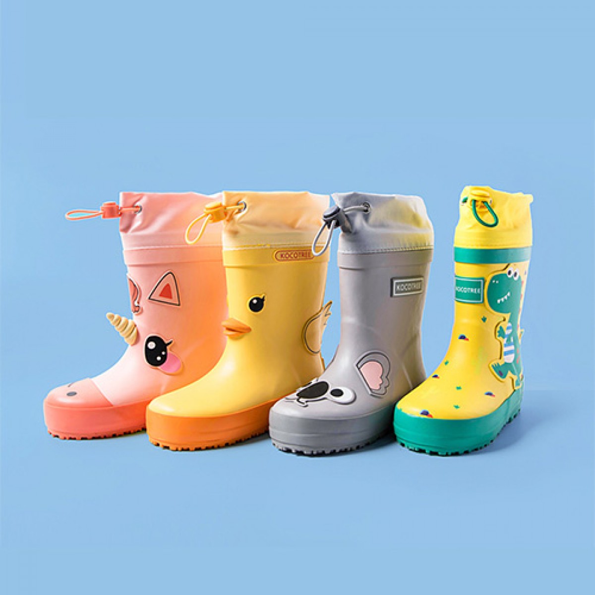 兒童立體卡通防滑防水雨靴水鞋