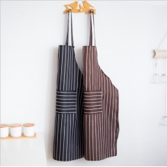 XY廚房家用韓版背心式條紋圍裙