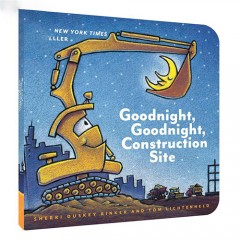 英文原版哄睡讀物紙板書Goodnight Construction Site