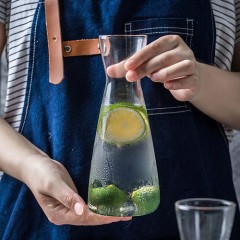 耐熱玻璃透明果汁瓶