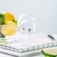 可愛動物耐熱雙層玻璃杯