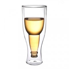 雙層玻璃啤酒杯