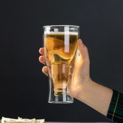 雙層玻璃啤酒杯