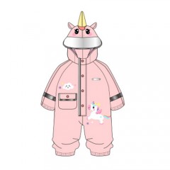 兒童立體卡通連體防水防護雨衣