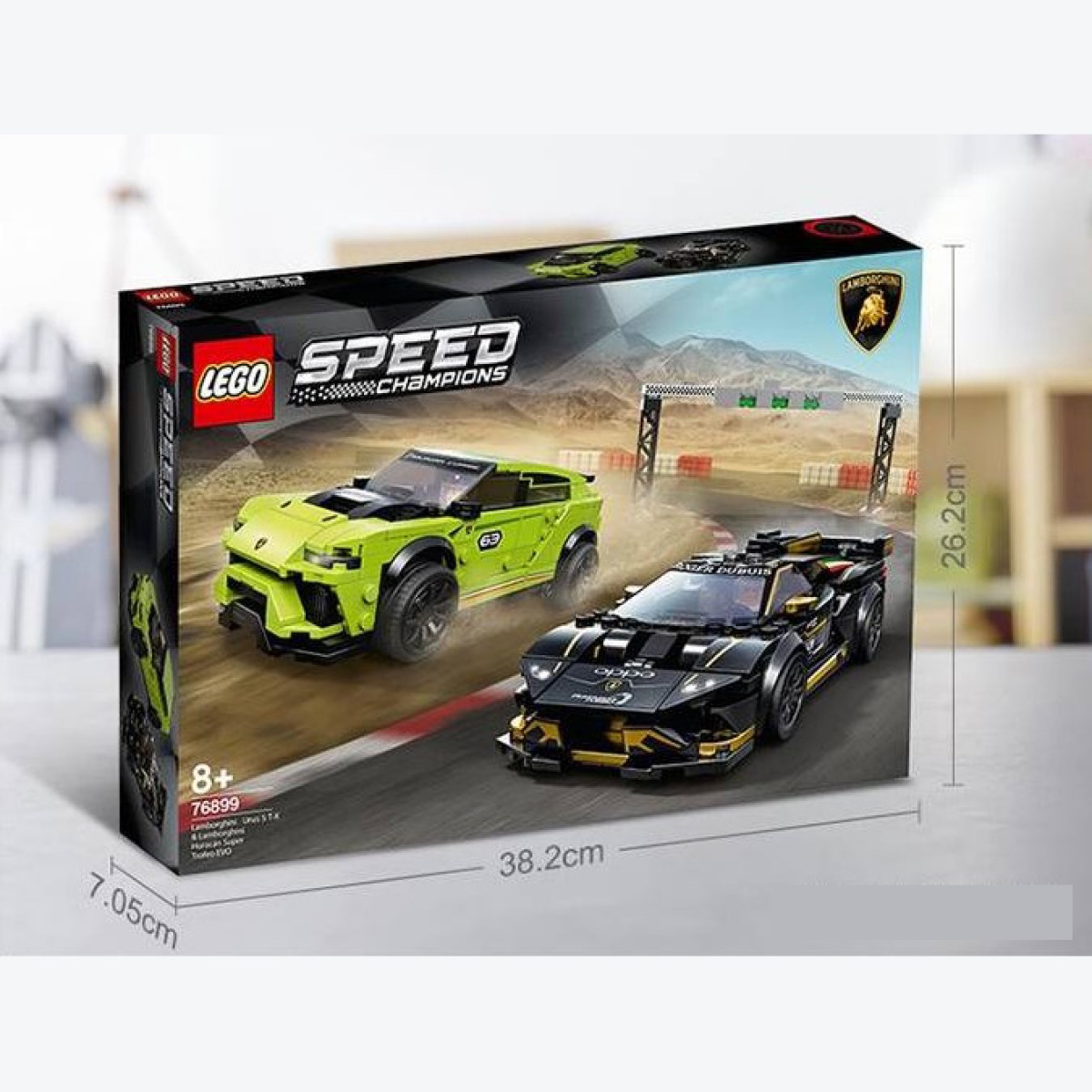 LEGO樂高拼插積木玩具賽車系列 蘭博基尼賽車組雙車型收藏版76899