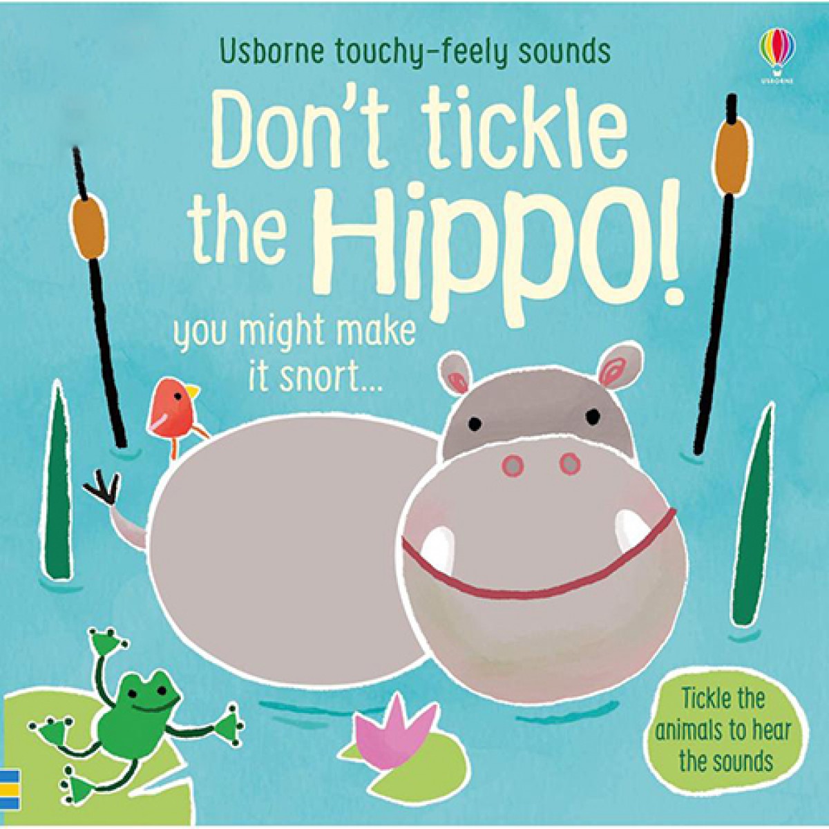 英文原版Don't Tickle the Hippo觸摸發聲書