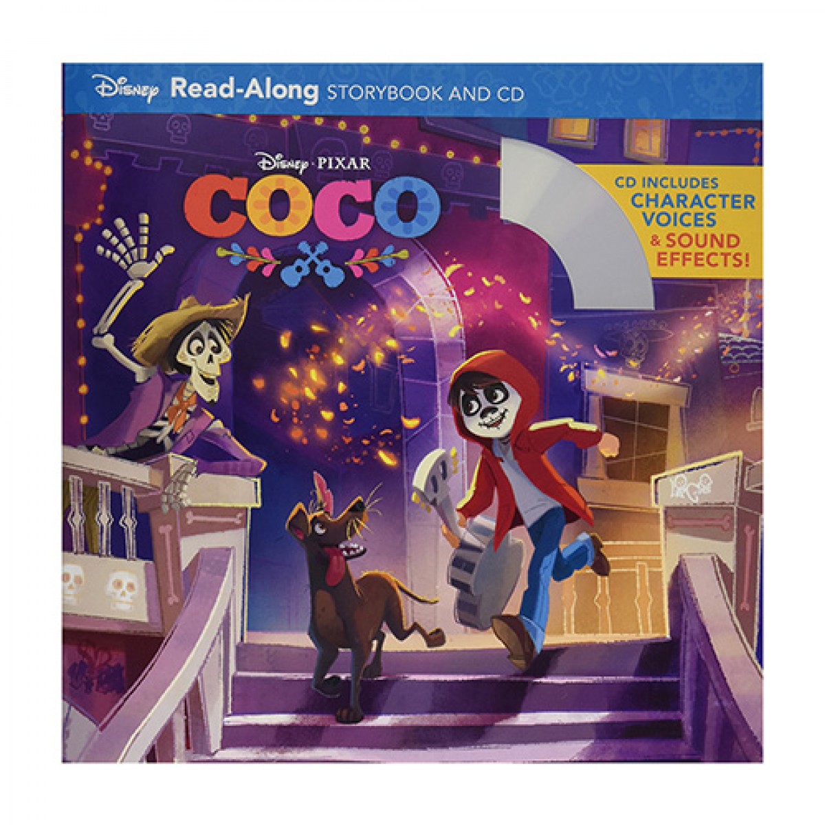 英文原版Coco Read-Along Storybook尋夢環遊記書+CD