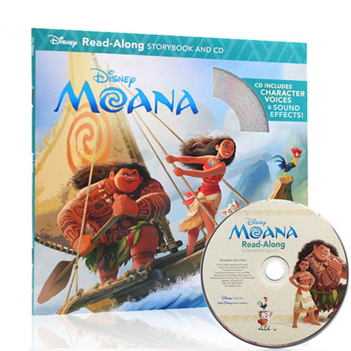 英文原版Moana Read-along海洋奇緣書+CD