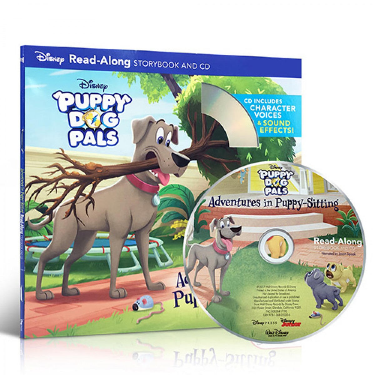 英文原版Puppy Dog Pals Adventures in Puppy-Sitting小狗歷險記書+CD