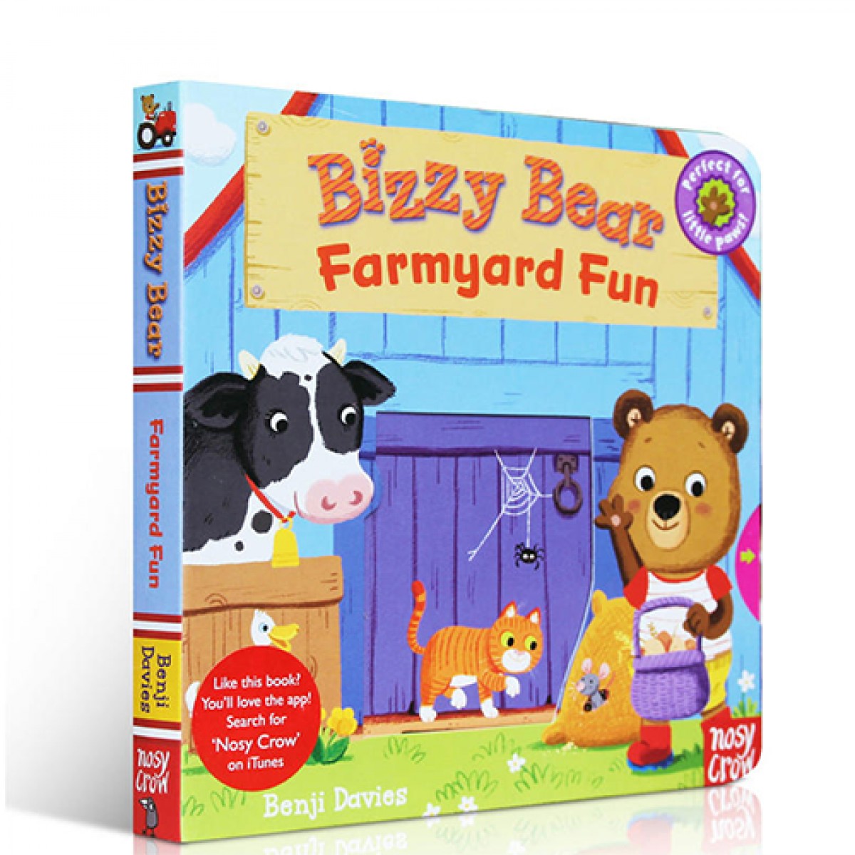 英文原版Bizzy Bear: Farmyard Fun小熊很忙系列繪本