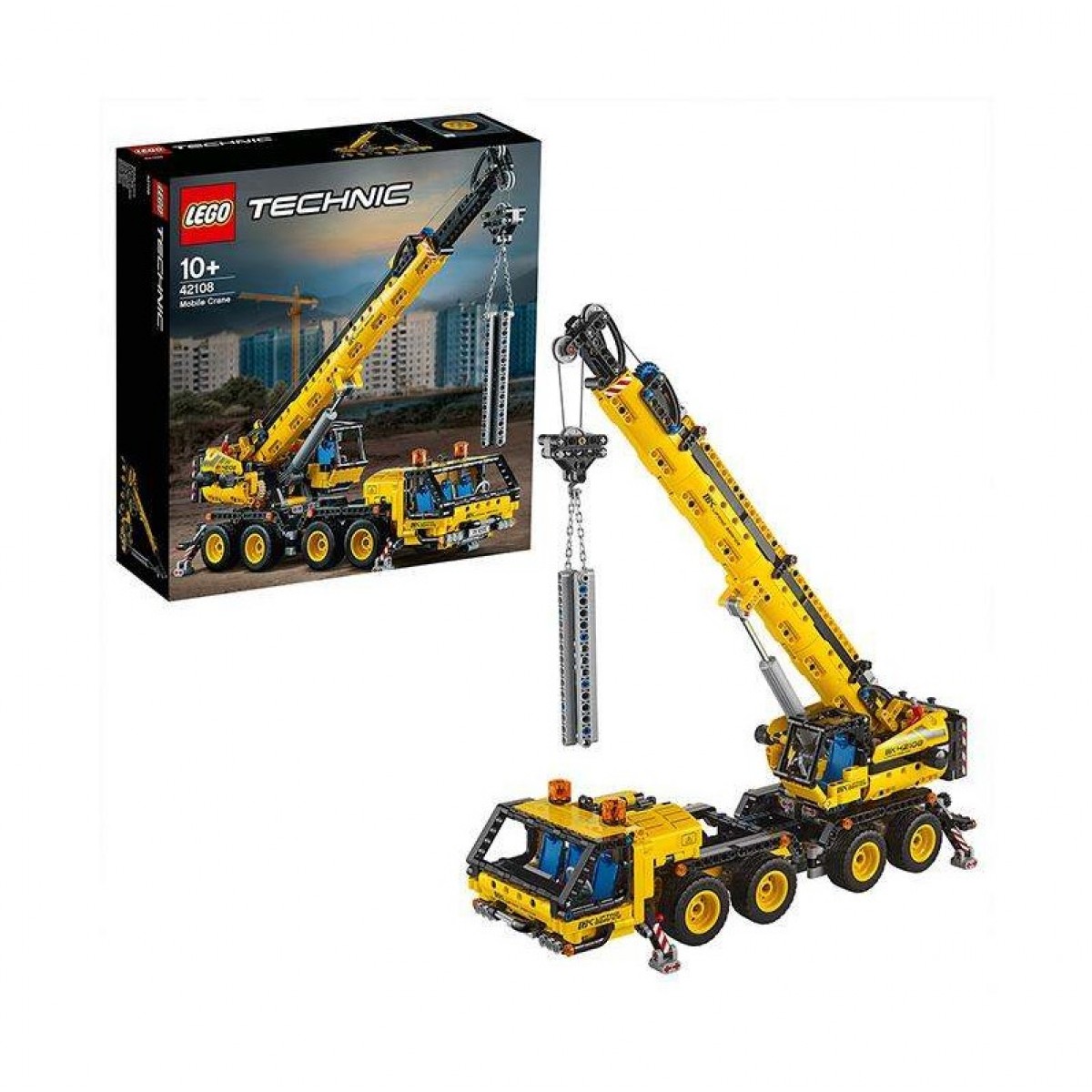 LEGO樂高機械系列 移動式起重機42108拼插積木玩具