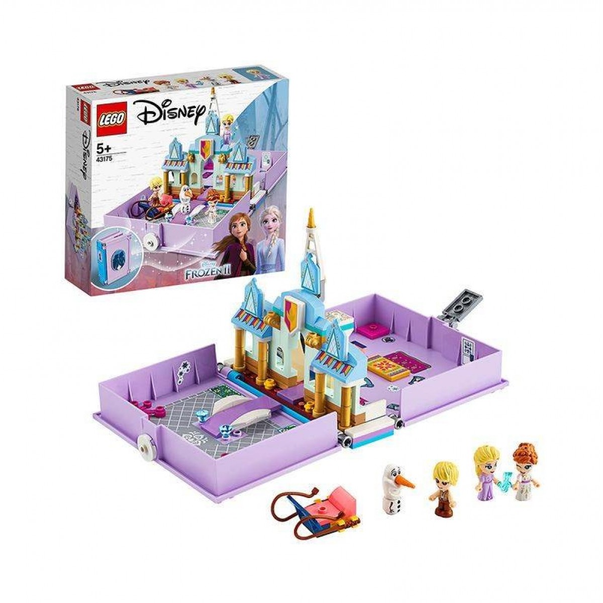 LEGO樂高迪士尼系列 安娜和艾莎的故事書大冒險43175拼插積木玩具
