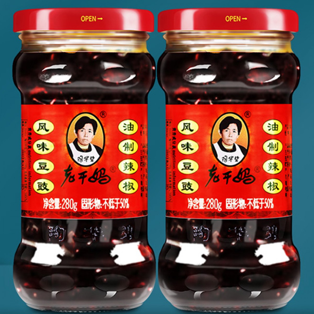 老幹媽風味豆豉油辣椒醬280g*2/3瓶裝
