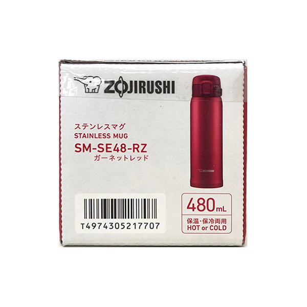 ZOJIRUSHI象印 不銹鋼隨身瓶 480ml石榴石紅 SM-SE48-RZ