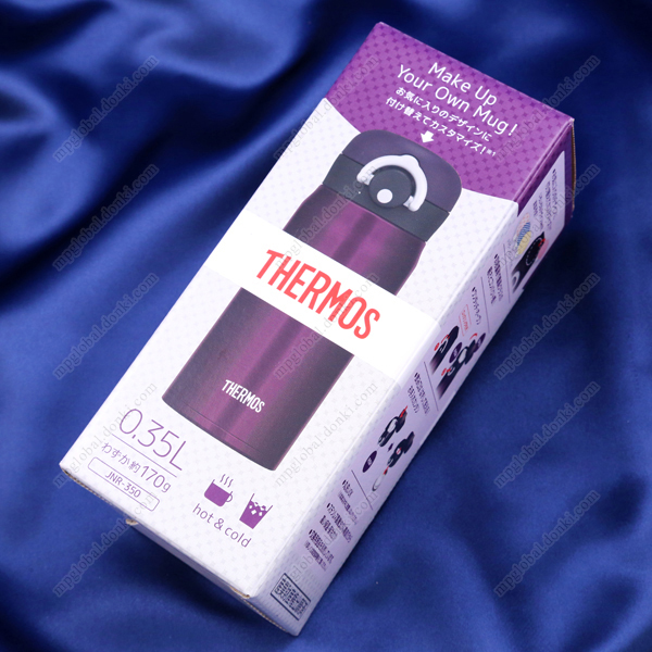 THERMOS 真空斷熱隨身瓶 0.35L 深紫色