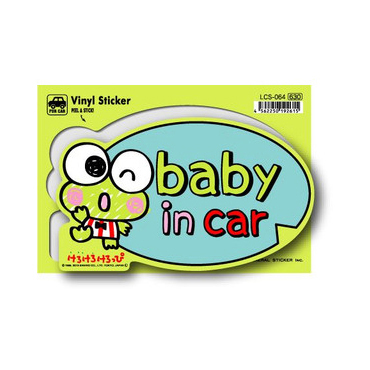 LCS-064 大眼蛙 Baby in car 貼紙