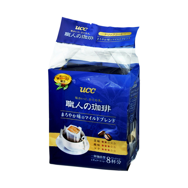 UCC職人 便利沖濾掛式咖啡 溫醇滋味 (8杯份)