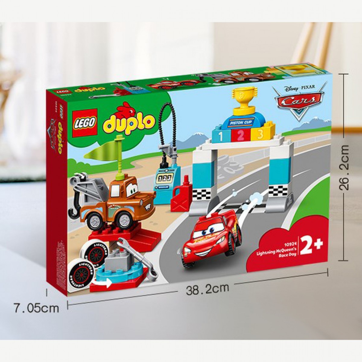 LEGO樂高拼插積木玩具 得寶系列閃電麥昆的賽車日10924