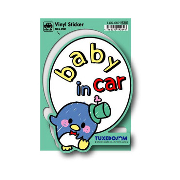 LCS-067 山姆企鵝 Baby in car 貼紙