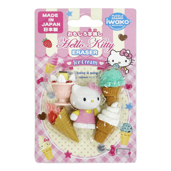 造型橡皮擦 凱蒂貓 Hello Kitty 冰品甜點
