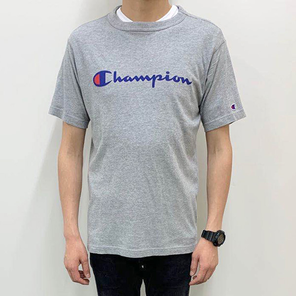 Champion 男裝 短袖T恤 C3-P302 灰色 L號