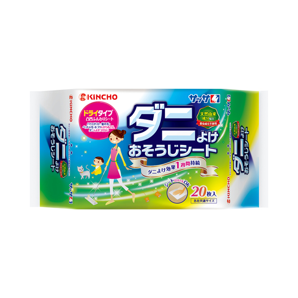 大日本除蟲菊  金鳥 防蟎清潔紙巾 20張