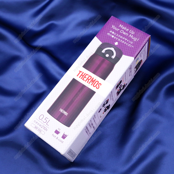 THERMOS 真空斷熱隨身瓶 0.5L 深紫色