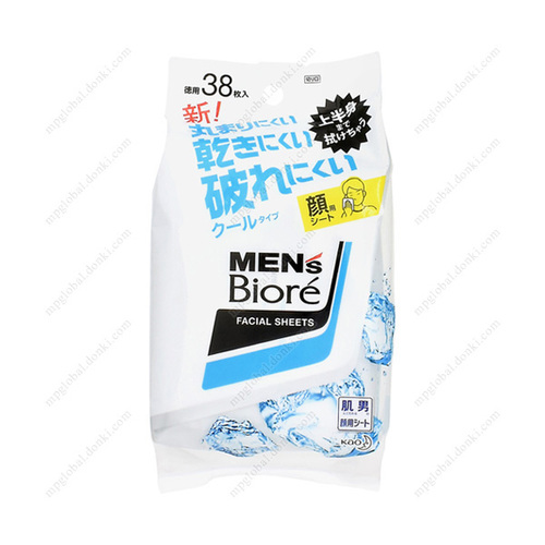 Men's Biore 潔面紙巾 涼感 桌上用