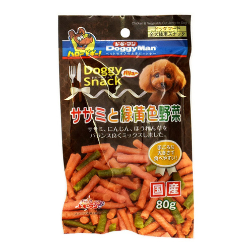 DoggyMan 狗狗零食 雞肉與綠黃色蔬菜條 (全犬種用)
