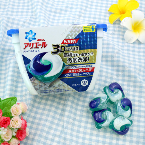 P&G ARIEL 3D立體洗衣膠球 強力洗凈 本體 18個 445gamp;