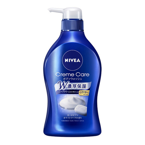 花王 NIVEA Creme Care 沐浴乳 歐洲白皂香 本體