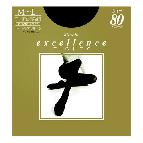 Kanebo Excellence Tights 美腿褲襪 M-L 純黑色