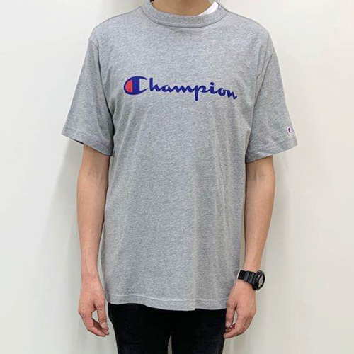 Champion 男裝 短袖T恤 C3-P302 灰色 XL號