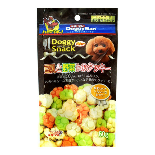 DoggyMan 狗狗零食 豆奶蔬菜餅幹 (全犬種用)