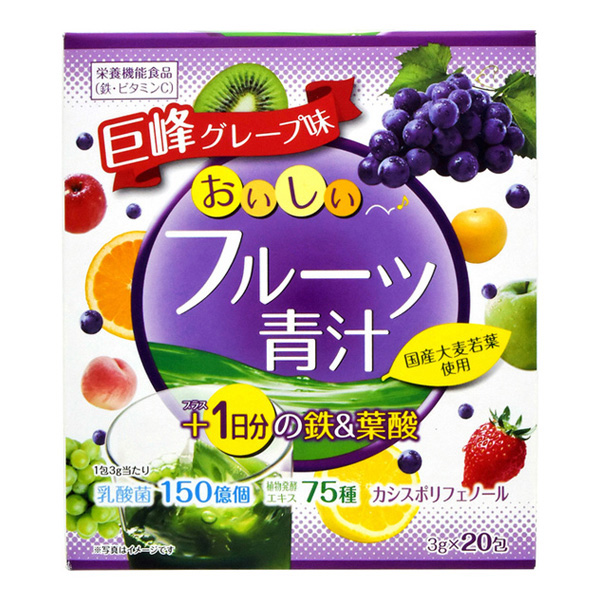 YUWA 水果青汁 1天份鐵質 + 葉酸