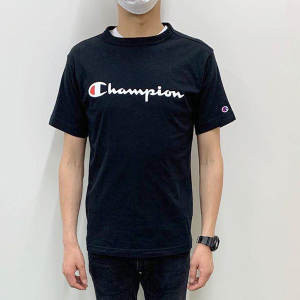 Champion 男裝 短袖T恤 C3-P302 黑色 M號