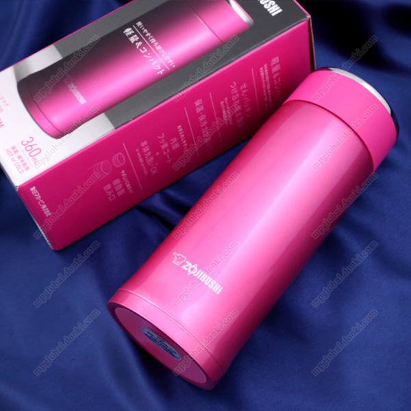 象印 不銹鋼隨身瓶 TUFF 0.36L 粉色