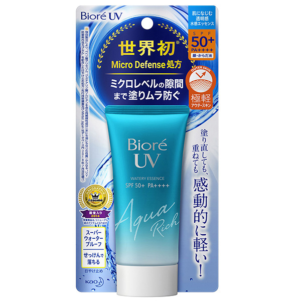 花王Biore UV AQUA Rich 防水耐久型防曬乳 (臉・身體用) SPF50+ PA++++ 50g