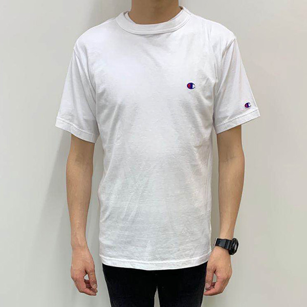 Champion 男裝 短袖T恤 C3-P300 白色 L號