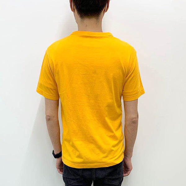 Champion 男裝 短袖T恤 C3-P302 黃色 M號