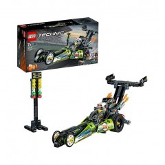 LEGO樂高機械系列 亮綠色改裝賽車42103拼插積木玩具