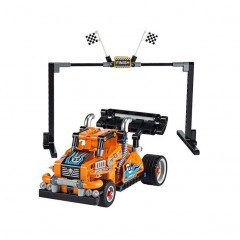 LEGO樂高拼插積木玩具機械系列 亮橙色高速賽車42104
