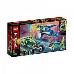 LEGO樂高拼插積木玩具幻影忍者系列 傑和勞埃德的極速賽車71709