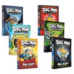 英文原版Dog Man神探狗狗的冒險1-6冊全彩故事書