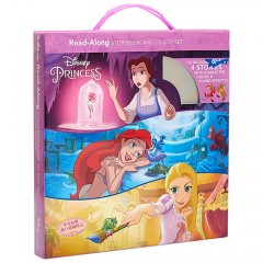 英文原版Disney Princess Read-Along Storybook迪士尼公主故事4冊盒裝附CD