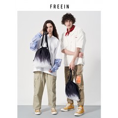 FREEIN原創設計抽繩背包簡約便攜束口包