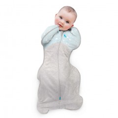 【love to dream】澳洲品牌嬰兒睡袋秋冬款藍色星月款，寶寶防踢被防驚跳繈褓包裹型投降睡袋，新生兒包巾