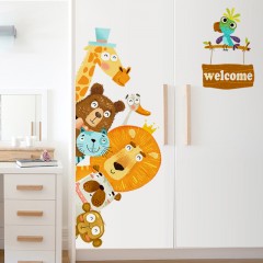 兒童房背景墻壁裝飾貼畫門貼紙
