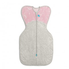 【love to dream】澳洲品牌嬰兒睡袋粉色星月秋冬款，寶寶防踢被防驚跳繈褓包裹型投降睡袋，新生兒包巾