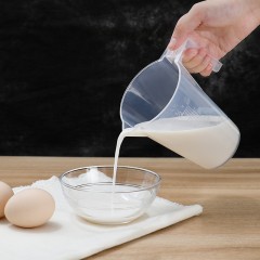 XY廚房家用烘焙工具帶柄帶刻度塑料量杯